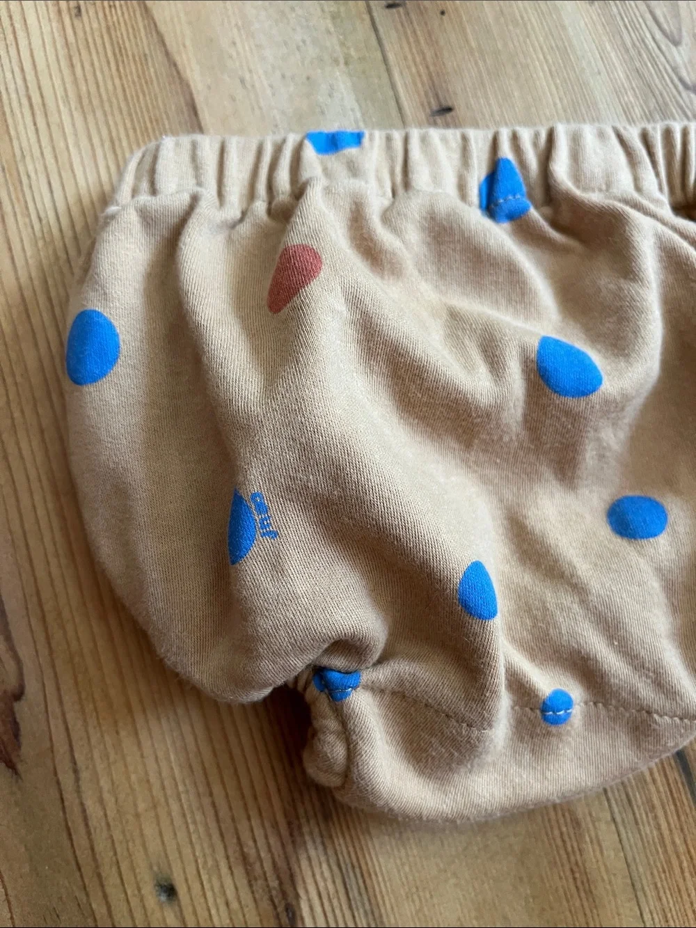 Set/2 OEUF Organic 3-6M Brown Polka Dot Tee & Diaper Cover Outfit